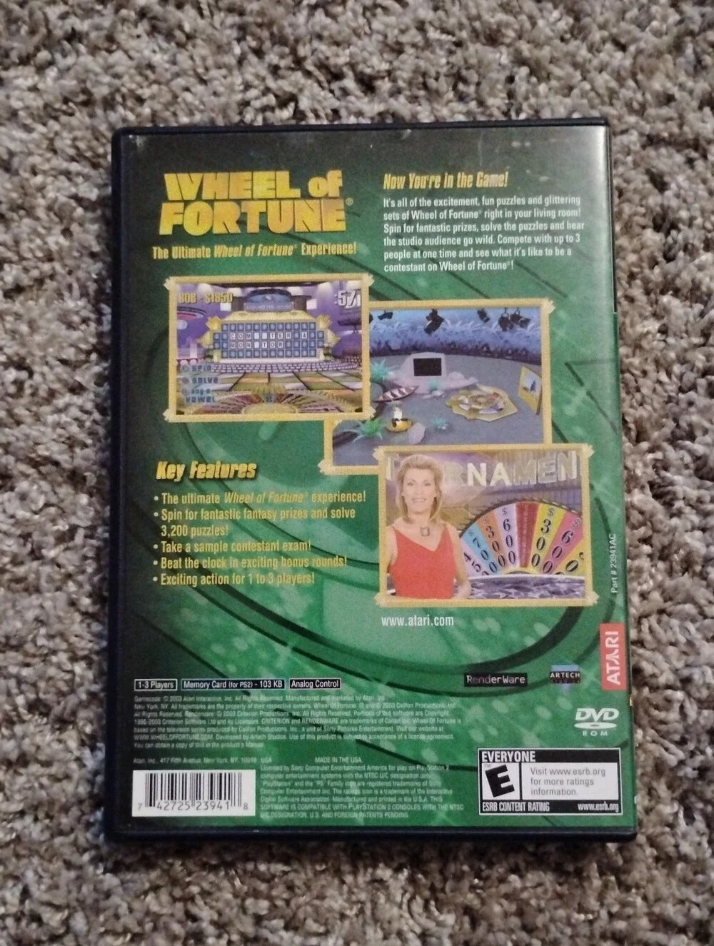 Wheel of Fortune (PlayStation 2, 2003) - Complete in Box (CIB)